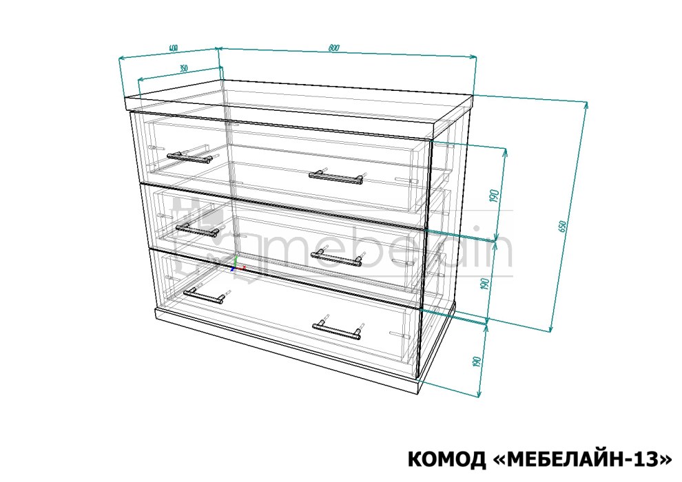 Комод Мебелайн 13 размеры Комод Мебелайн 13 размеры