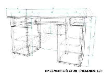 Письменный стол Мебелеф 13 размеры