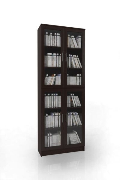 Книжный шкаф Библиотека Мебелайн 10 Белый фон