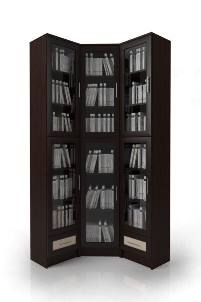 Книжный шкаф Библиотека Мебелайн 30 Белый фон
